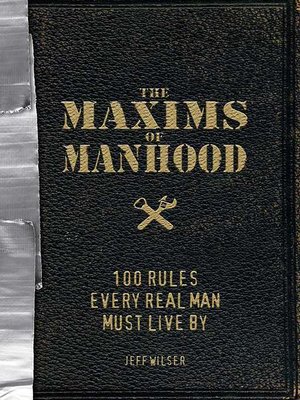 cover image of The Maxims of Manhood